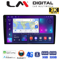LM_Digital LM Digital - LM D8909 GPS Οθόνη Αυτοκινήτου Universal τυπου tablet (CarPlay/AndroidAuto/BT/GPS/WIFI/GPRS) electriclife