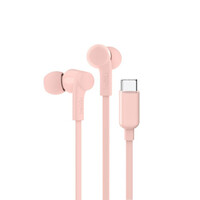 USB-C® Wired Earbuds with Adjustable Volume Limiter, Pink