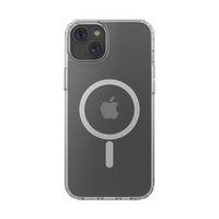 SheerForce Magnetic Anti-Microbial Protective Case for iPhone 15 Plus - clear