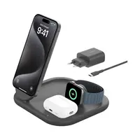 BOOST^CHARGE™ Qi2 3-IN-1 Magnetic Wireless Charging Stand, Black