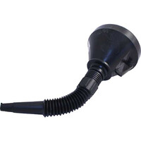 Χωνί διπλό μαύρο 13801 πλήρωσης λαδιού βενζίνης με προστατευτική σίτα