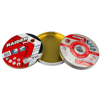 RAIDER Τροχός κοπής inox A60T 125*1.0*22.2mm σε μεταλικό κουτί 160158 (τιμή/τεμ)
