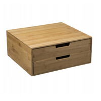 Ξύλινος Διοργανωτής με 2 Συρτάρια για Κάψουλες Καφέ 34 x 34 x 14.5 cm 5Five Simply Smart 179601