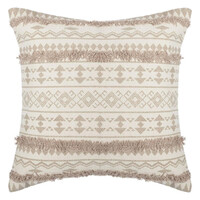 Atmosphera Διακοσμητική Μαξιλαροθήκη 100% Βαμβακερή με Κροσσάκια (50x50 cm) 156173D