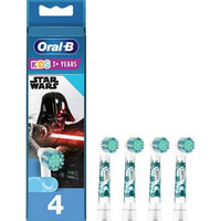 Oral-B Kids Electric Toothbrush Replacement Heads for 3+ 4pcs Star Wars (81770375) (BRA81770375)