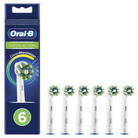 Oral-B Crossaction Electric Toothbrush Replacement Heads 6pcs White (80844548) (BRA80844548)