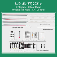 DIQ AMBIENT AUDI A3 (8Y) mod. 2021> (Digital iQ Ambient Light for Audi A3 (8Y) mod. 2021-2025 with 22 Lights)