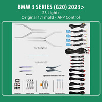 DIQ AMBIENT BMW S.3 (G20) FL mod. 2023> (Digital iQ Ambient Light for BMW Series 3 mod. 2023> FACELIFT with 23 Lights)