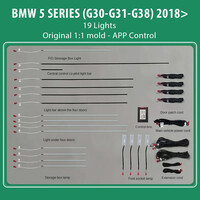 DIQ AMBIENT BMW S.5 (G30-G31-G38) mod. 2018> (Digital iQ Ambient Light for BMW Series 5 mod.2018> with 19 Lights)