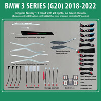 DIQ AMBIENT BMW S.3 (G20) mod. 2018-2022 (Digital iQ Ambient Light for BMW Series 3 mod. 2018-2022 with 23 Lights)