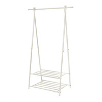 Μεταλλική Κρεμάστρα Ρούχων Δαπέδου 87.5 x 41 x 155 cm Χρώματος Λευκό Songmics HSR05W