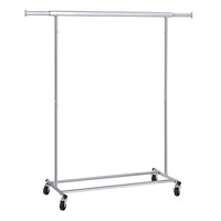 Μεταλλική Κρεμάστρα Ρούχων Δαπέδου Βαρέως Τύπου 92 / 132 x 45.4 x 160 cm με Ρόδες Songmics HSR13S