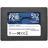 Patriot P210 512 GB Black SATA 6 Gb/s 25" (P210S512G25) (PATRP210S512G25)