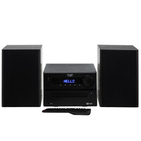ADLER MINI HI-FI STEREO SYSTEM WITH BT, CD, USB & FM BLACK
