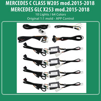 DIQ AMBIENT 8161 CIC BENZ C CLASS (W205) - GLC (X253) mod. 2015-2018 (Digital iQ Ambient Light for Mercedes C CLASS (W205) - GLC (X253) mod. 2015-2018 with 10 Lights)