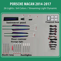 DIQ AMBIENT PORSCHE MACAN (95B) TRIM mod. 2014-2018 (Digital iQ Ambient Light for Porsche Macan mod. 2014-2018 with 24 Lights)