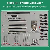 DIQ AMBIENT PORSCHE CAYENNE (92A) mod. 2010-2017 (Digital iQ Ambient Light for Porsche Cayenne mod. 2010-2017 with 19 Lights)