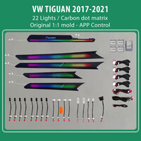 DIQ AMBIENT VW TIGUAN II (FK) mod. 2017-2024 (Digital iQ Ambient Light for VW Tiguan mod. 2017-2024 with 22 Lights)
