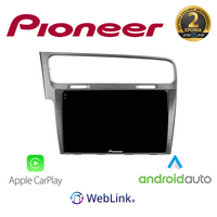 PIONEER SPH-10VW1010003AL SPH-PF97BT PERFECT FIT Tablet 10"  Για VW GOLF7 ALUMINUM COLOR Με Carplay & Android Auto