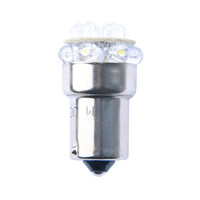 L039Y/MT R10W 12V BA15s LED 12xFlux 5mm ΚΙΤΡΙΝΟ (ΜΟΝΟΠΟΛΙΚΟ) M-TECH - 1 ΤΕΜ.