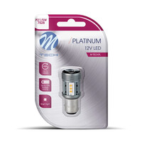 LB853R-01B/MT P21/5W 12/24V BAY15d 12xSMD3030 LED CAN-BUS ΚΟΚΚΙΝΟ PLATINIUM BLISTER M-TECH - 1 Τεμ.