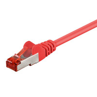 GOOBAY καλώδιο δικτύου 92458, CAT 6 S/FTP, copper, 250MHz, 0.15m, κόκκινο