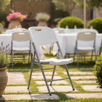 Καρέκλα catering-συνεδρίου πτυσσόμενη Zora pakoworld λευκό 4 τμχ