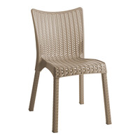 Τραπεζαρία Icon-Confident pakoworld σετ 3τεμ PP σε cappuccino απόχρωση