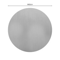 Επιφάνεια τραπεζιού Tredial pakoworld τ.Werzalit μπεζ Φ60εκ