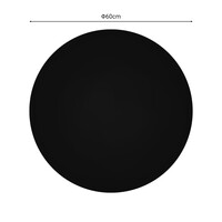 Επιφάνεια τραπεζιού Senlo pakoworld τ.Werzalit μαύρο Φ60εκ