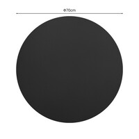 Επιφάνεια τραπεζιού Sensie pakoworld τ.Werzalit ανθρακί Φ70εκ