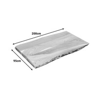 Επιφάνεια τραπεζιού Pozier pakoworld μασίφ ξύλο ακακίας σε φυσική απόχρωση 200x95x4εκ