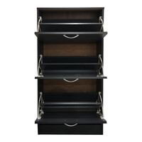 Παπουτσοθήκη Savaz pakoworld σε ανθρακί απόχρωση 60x24x114εκ