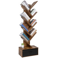 BAKAJI  Βιβλιοθήκη Μοντέρνου Βιομηχανικού Σχεδιασμού Ράφι 10 Επιπέδων με Υφασμάτινο Συρτάρι  02825720