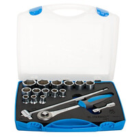 Unior 622022 Σετ με Καρυδάκια 1/2" σε Πλαστικό Κουτί 10-32/17 1900-6P17