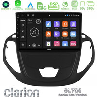 Clarion Gl700 Lite Series 8core Android11 2+32gb Ford Transit Courier 2015-2023 Navigation Multimedia Tablet 9" με Carplay & Android Auto u-G72l-Fd3002