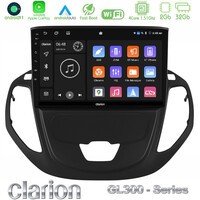 Clarion Gl300 Series 4core Android11 2+32gb Ford Transit Courier 2015-2023 Navigation Multimedia Tablet 9" με Carplay & Android Auto u-gl3-Fd3002