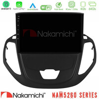 Nakamichi Nam5260 Series 4core Android13 4+64gb Ford Transit Courier 2015-2023 Navigation Multimedia Tablet 9" με Carplay & Android Auto u-n44-Fd3002