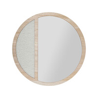 Ostaria Καθρέφτης mdf Sherpa 'Otawa' Φυσικός με Κράφτ Κουτί -36804