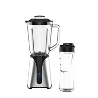 JOCCA GLASS BLENDER WITH CRYSTAL JAR AND BOTTLE STAINLESS STEEL 350W