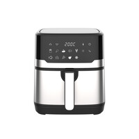 JOCCA DIGITAL AIR FRYER 6.5L SILVER