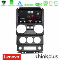 Lenovo Thinkplus Series 4core Android15 2+32gb  Jeep Wrangler 2door 2008-2010 Navigation Multimedia Tablet 9" με Carplay & Android Auto u-sqz-Jp022n