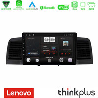 Lenovo Thinkplus Series 4core Android15 2+32gb  Toyota Corolla 2002-2006 Navigation Multimedia Tablet 9" με Carplay & Android Auto (Black) u-sqz-Ty0254bl