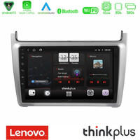 Lenovo Thinkplus Series 4core Android15 2+32gb  vw Polo 2014-2017 Navigation Multimedia Tablet 9" με Carplay & Android Auto (Silver) u-sqz-Vw0069hs