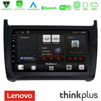 Lenovo Thinkplus Series 4core Android15 2+32gb  vw Polo Navigation Multimedia Tablet 9" με Carplay & Android Auto u-sqz-Vw6901bl