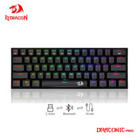 Gaming πληκτρολόγιο - Redragon K530 RGB Draconic Pro Black (Custom Brown)