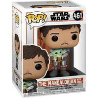 Funko Pop! TV: Star Wars: The Mandalorian - The Mandalorian with Grogu #461 (FNK45259)