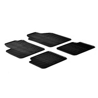 L2434.3 . FIAT 500 07/2007-2016 / FIAT 500C 09/2007-06/2015 ΜΑΡΚΕ ΠΑΤΑΚΙΑ SUMISURA ΛΑΣΤΙΧΟ ΣΕ ΜΑΥΡΟ ΧΡΩΜΑ ME ΚΟΥΜΠΩΜΑΤΑ LAMPA - 4 ΤΕΜ.