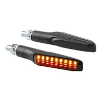 9162.3-LM . ΦΛΑΣ MOTO ΠΙΣΩ 12V SMD LED ΜΑΥΡΟ 3 ΧΡΗΣΕΩΝ (ΘΕΣΕΩΣ /ΦΛΑΣ/ΣΤΟΠ) 91x15mm  LAMPA  - 2 TEM.