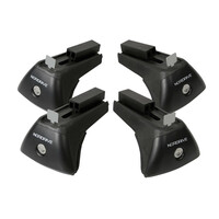 N20022 . KIT ΑΚΡΑ (ΠΟΔΙΑ) RAIL-X ΓΙΑ ΑΛΟΥΜΙΝΙΟΥ ΜΠΑΡΕΣ QUADRA NORDRIVE ME FLUSH RAILING ME ΚΛΕΙΔΙ - 4 TEM.